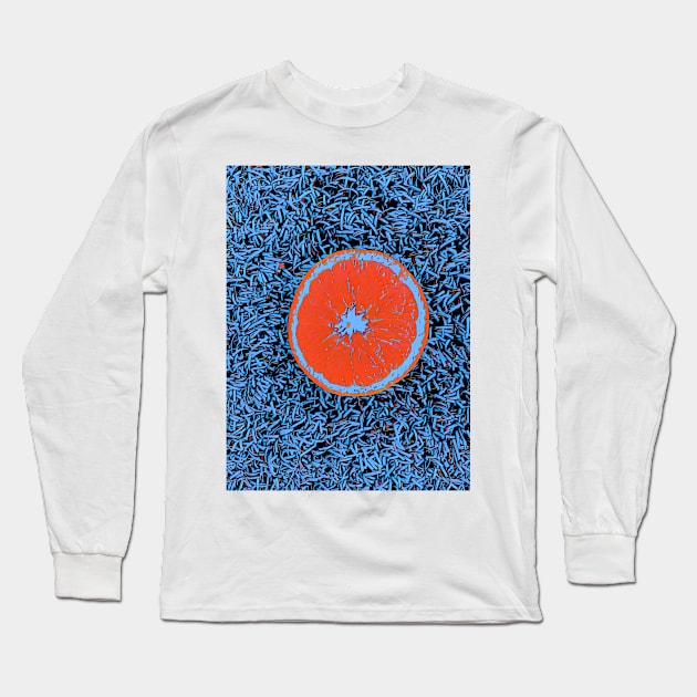 Orange Slice Long Sleeve T-Shirt by Tovers